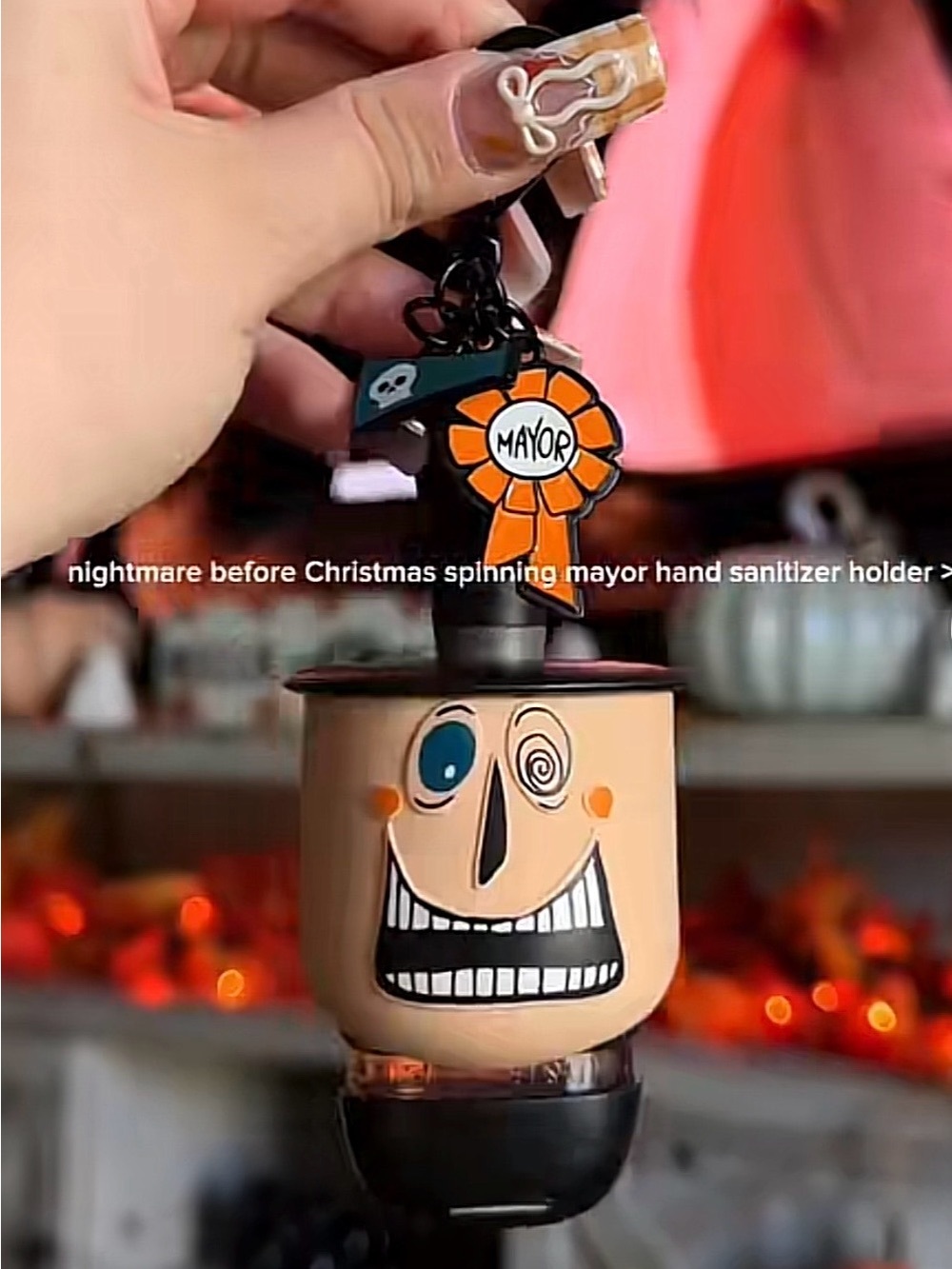 Bath and body work Mayor of Haloween Town double sided hand sanitizer holder